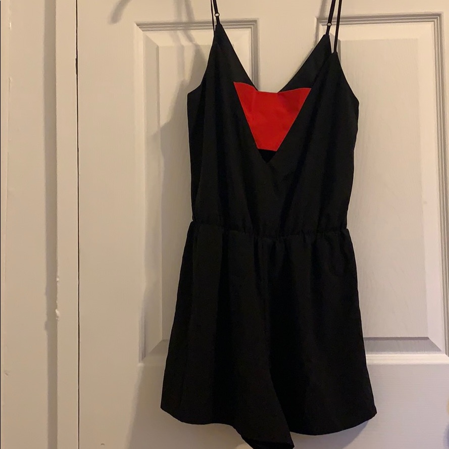 Mystic Black And Red Romper